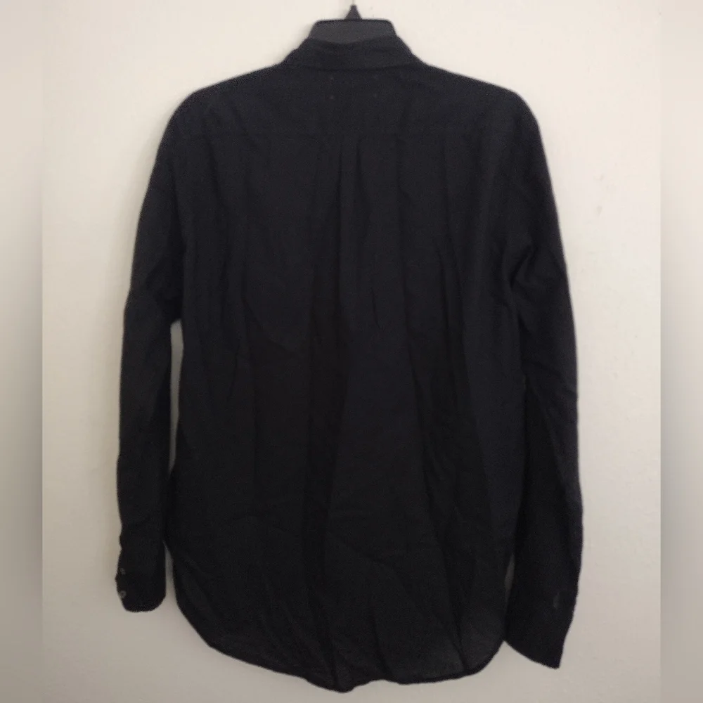 Xirena Black 100% Cotton Button Down Shirt Size XS - Picture 10 of 11
